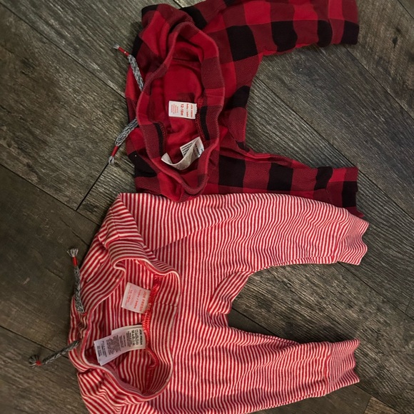 Joe Fresh 12-18 months baby pants buffalo plaid and stripes 2 pack - Picture 2 of 4